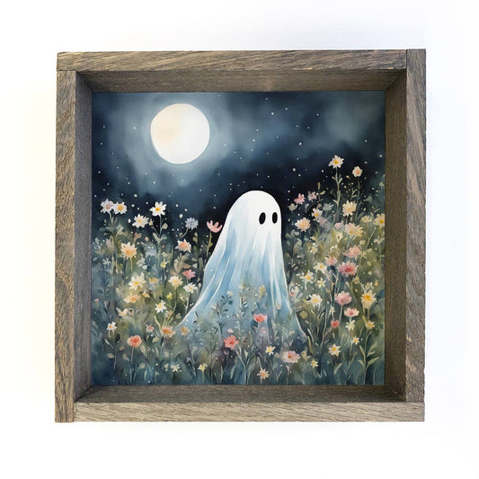 Wildflower Ghost, an 11x11 framed canvas print